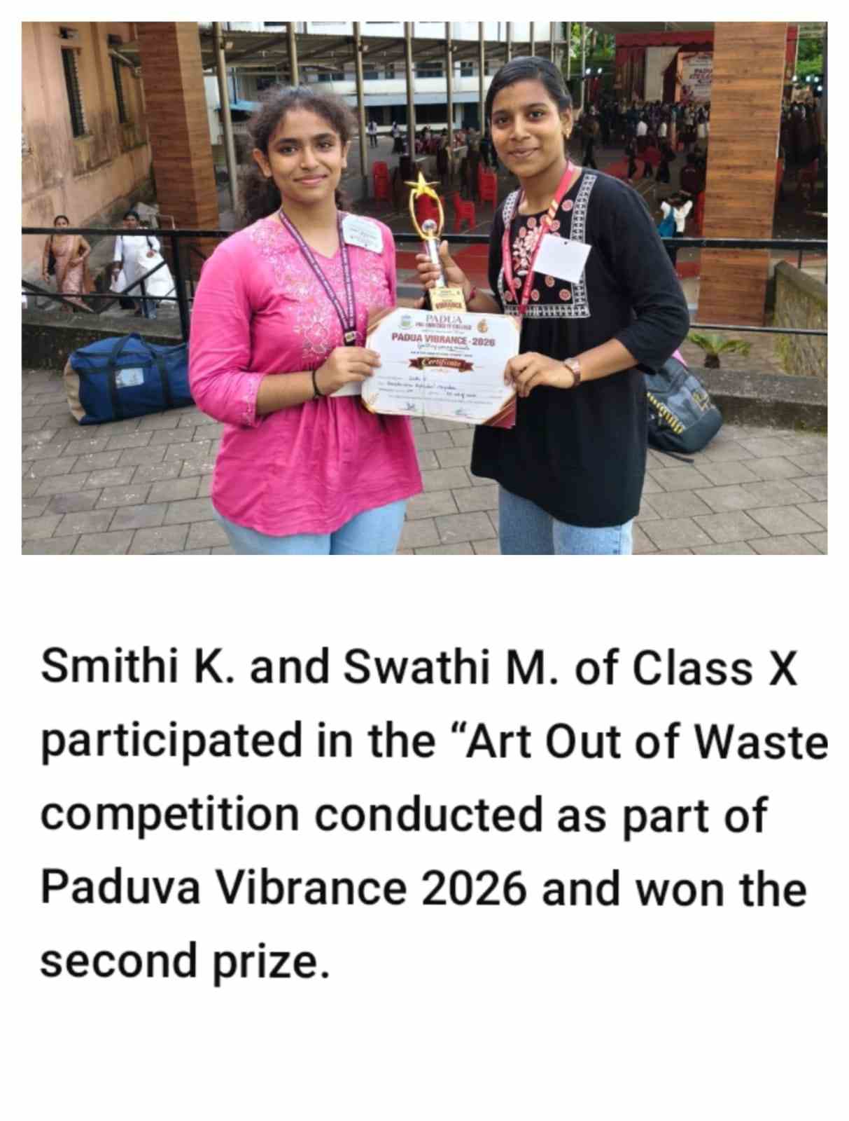 Paduva Vibrants - 2026  winners